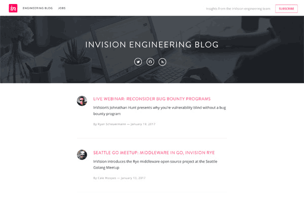 InVision Engineering Blog