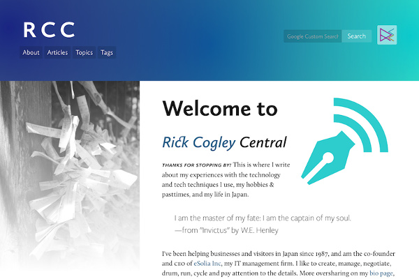 Rick Cogley's personal site, powered by Hugo.